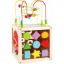 Didelis edukacinis žaislas vaikams | Medinis kubas su ergoterapiniu labirintu | Classic World CW2885